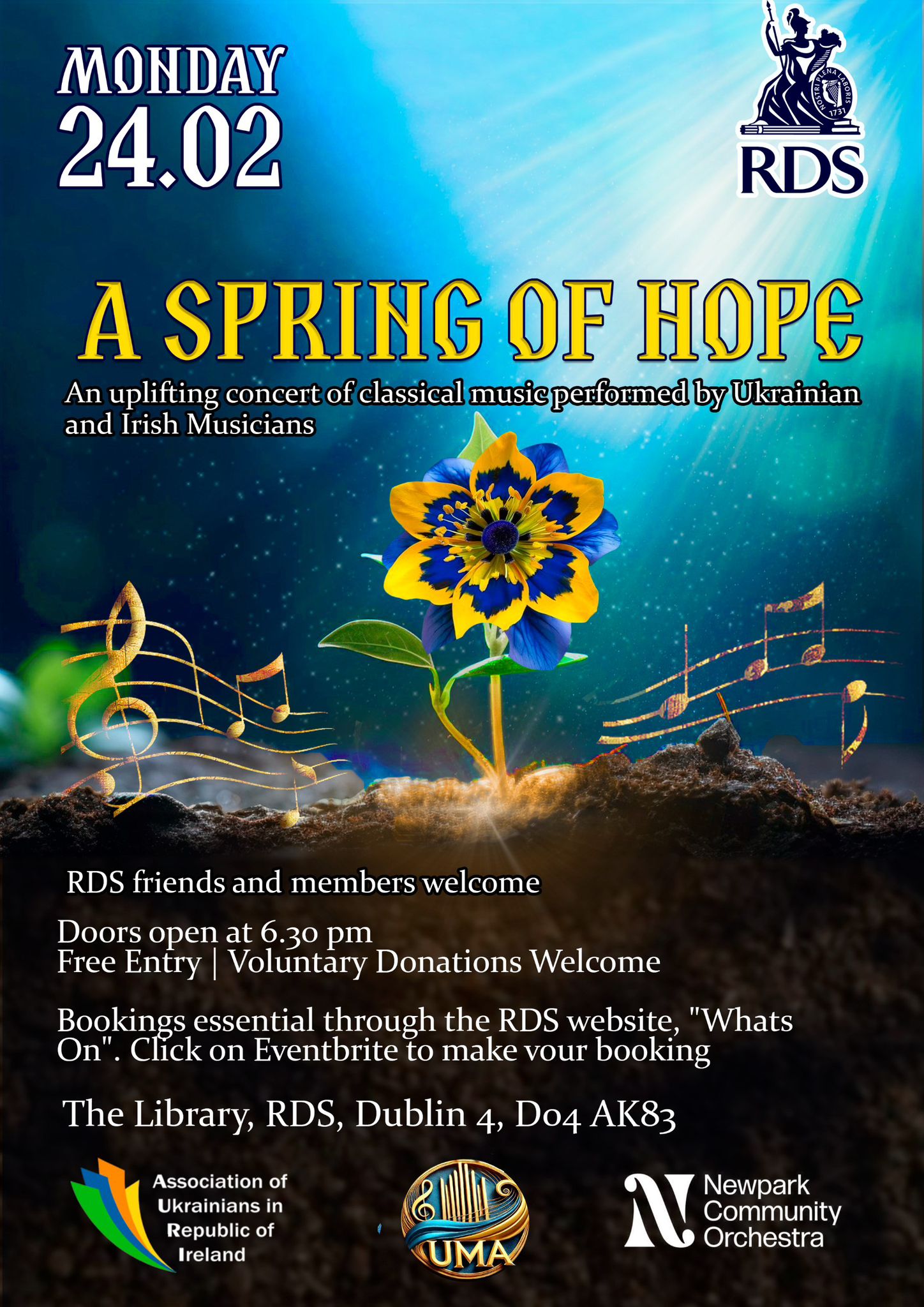 Poster for event 'A Spring of Hope'